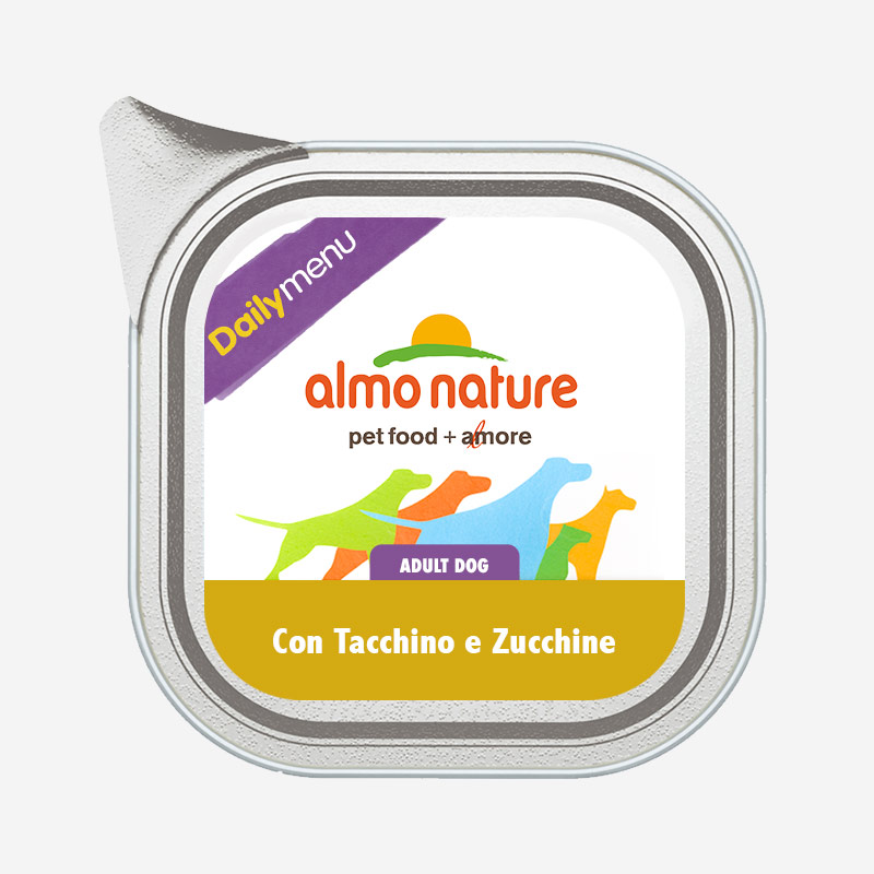 Almo Nature Daily Menù per cani - Tacchino e Zucchine 300g